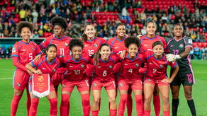 Jugadoras de la selección de Panamá.