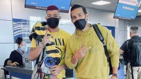 Boza junto con Alberto Gaitán.