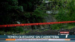 Residentes de Cerro Batea temen colapso de calle