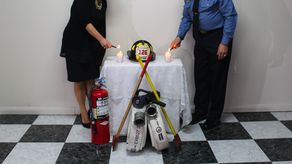 El tributo a los bomberos fallecidos en los atentados a las torres gemelas el 11 de septiembre de 2001 se desarrolló en la Estación 1 Ricardo Arango.