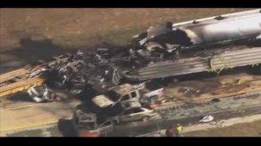 Video: Aparatoso accidente vial deja 4 muertos en EEUU