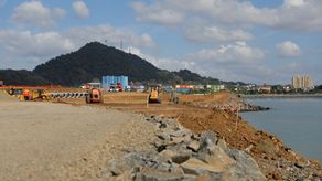 Trabajos en el proyecto de interconexión de la Cinta Costera y Calzada de Amador.