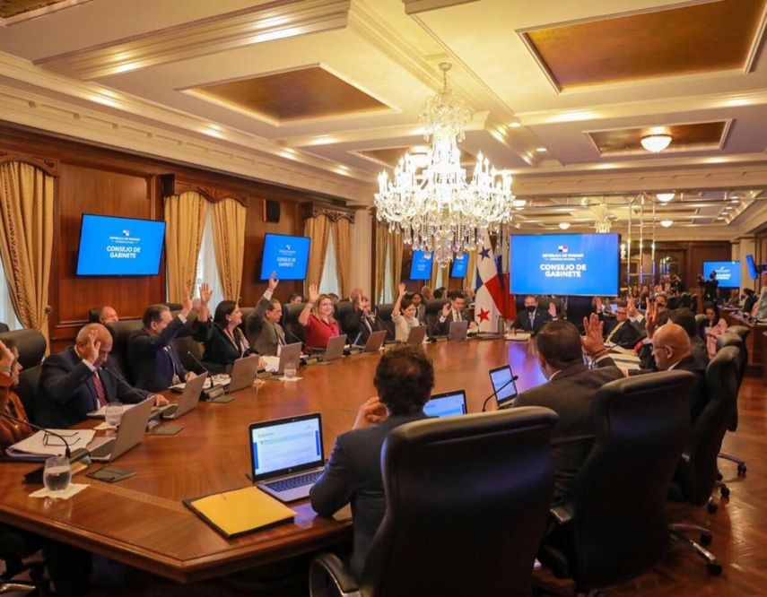 Vista del Consejo de Gabinete de este lunes.