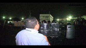 Vandalismo y detenciones en primeras horas de paro de operadores