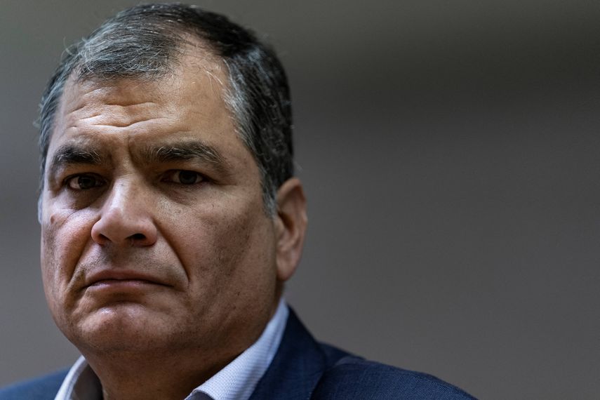 El expresidente socialista Rafael Correa﻿.