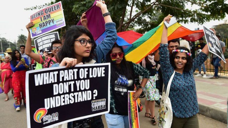 Comunidad LGTB india pide en las calles la legalización de la homosexualidad
