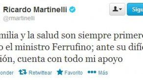 Ricardo Martinelli expresa su apoyo a Ferrufino ante difícil decisión