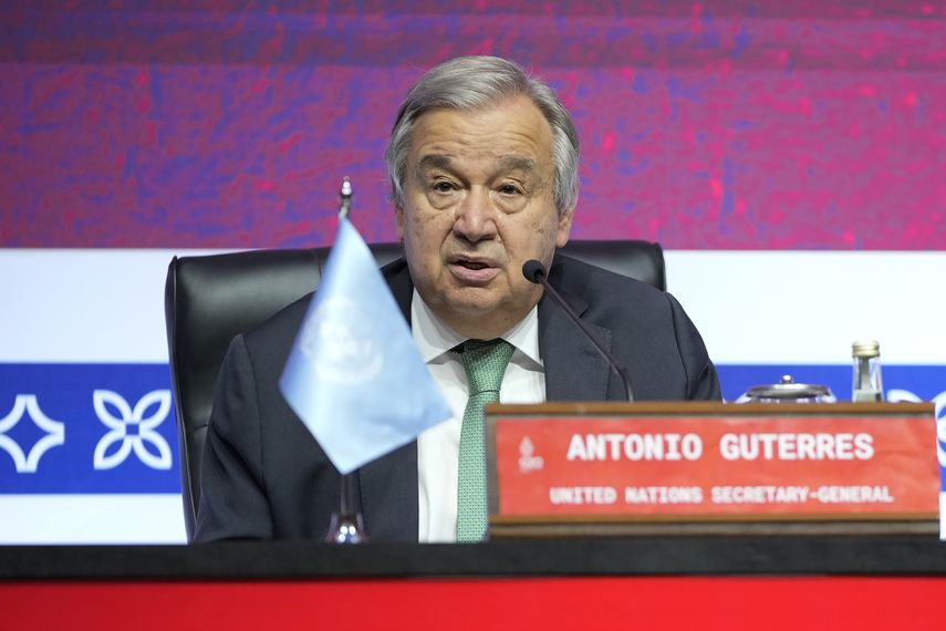 El secretario general de la ONU Antonio Guterres.