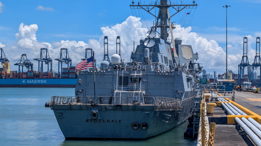 Buque USS Stockdale de la Armada de los EE. UU. se encuentra en Panamá.