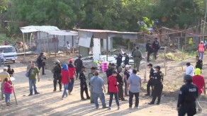 Desalojan a invasores de tierra en Pedregal Desalojan a invasores de tierra en Pedregal