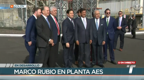 Marco Rubio, secretario de Estado de EE. UU., visita la planta de AES Panamá en Colón