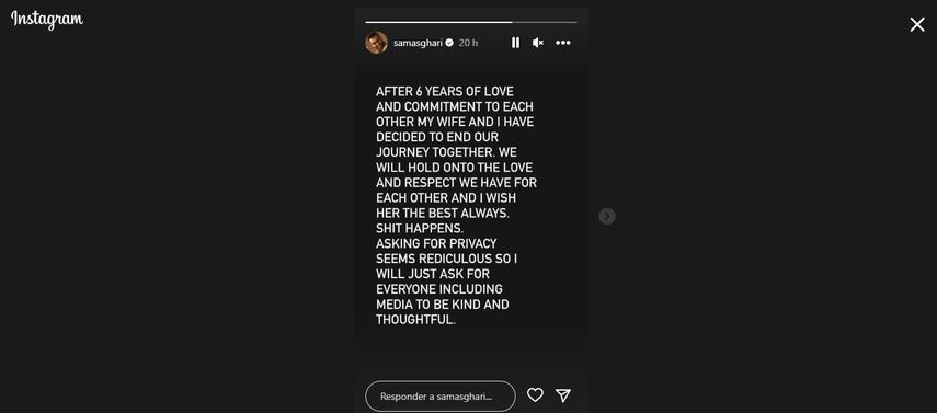 Pronunciamiento de Sam Asghari. Pronunciamiento de Sam Asghari.