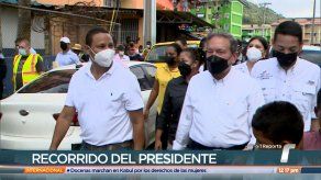 Presidente Cortizo realiza recorrido por El Chorrillo tras renovación de edificios
