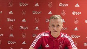 Van de Beek se lesiona el muslo y es baja para el próximo partido del Ajax
