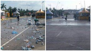 AAUD recogió 180 toneladas de basura en la Cinta Costera en tres días de Carnaval