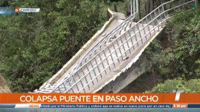 Colapsa puente en paso ancho de Volcán