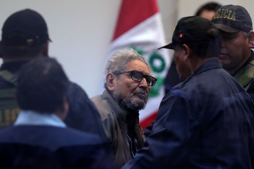 El líder y fundador del grupo terrorista Sendero Luminoso