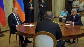 Putin recibe a líderes de Armenia y Azerbaiyán