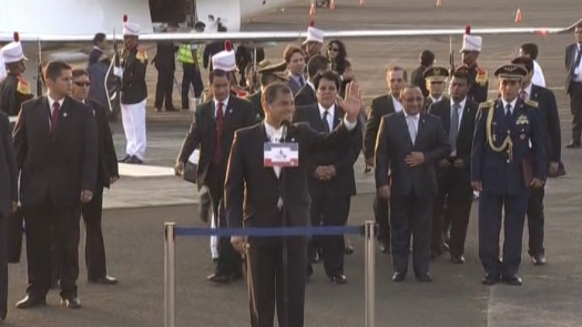 Presidente de Ecuador llega a Panamá