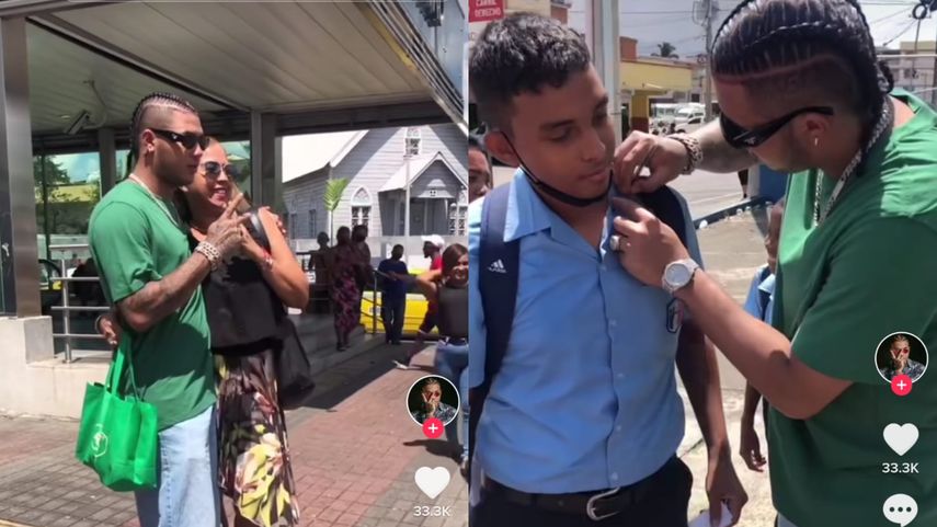 Boza convive con sus fans desde la avenida 5 de mayo