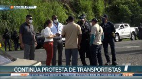 Paro de transportistas en Panamá Oeste sigue activo