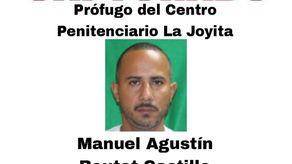 Manuel Agustín Boutet Castillo, de 44 años, se había fugado del Centro Penitenciario La Joyita. Manuel Agustín Boutet Castillo, de 44 años, se había fugado del Centro Penitenciario La Joyita.