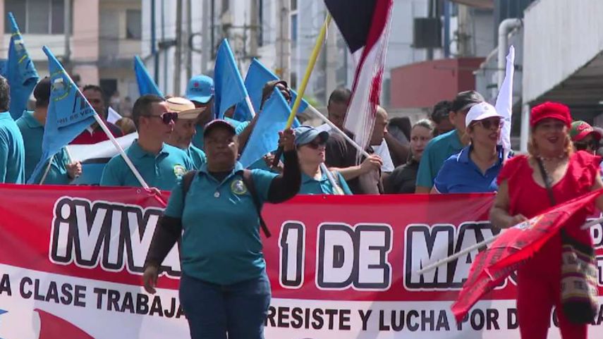 Sindicatos marchan este 1 de mayo por trabajo digno y mejores condiciones laborales.
