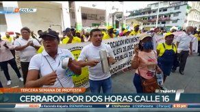 Inicia la tercera semana de paro general en Colón