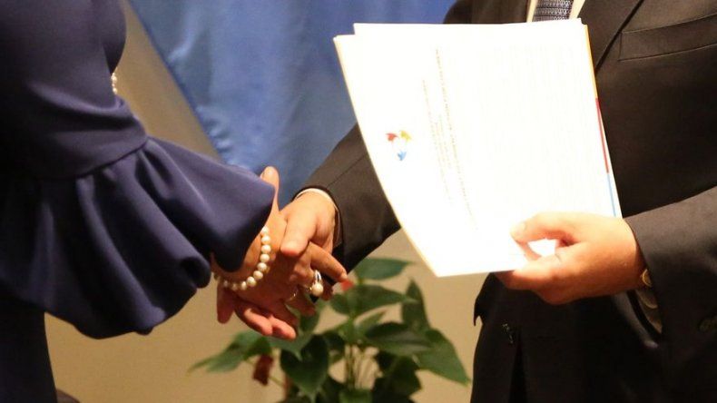 Primera Dama entrega al secretario de la ONU declaración para garantizar derechos de los niños