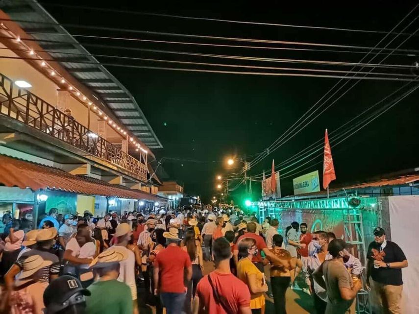 Las fotos en las redes sociales sobre las actividades de calle en Guararé