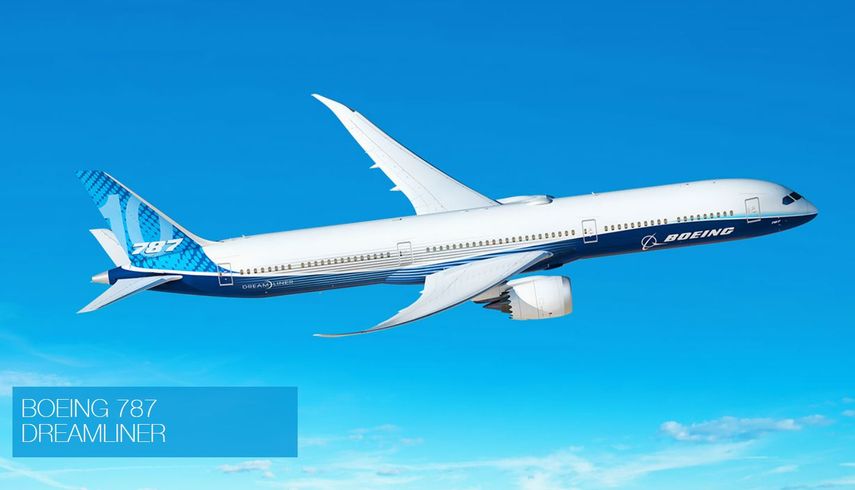 Boeing 787 Dreamliner.