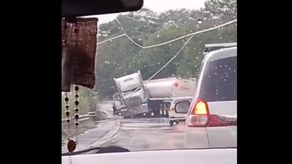 ¡AHORA! Accidente de tránsito en la vía Centenario cerca del Estadio Rod Carew