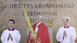 El papa Francisco lidera la procession del Domingo de Ramos El papa Francisco lidera la procession del Domingo de Ramos