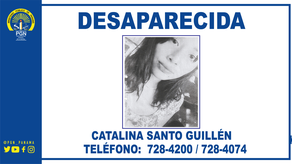 Autoridades piden apoyo ante la desaparición de menor de edad en Chiriquí.