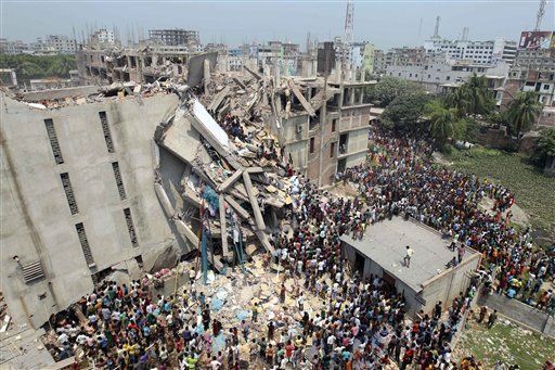 Se derrumba edificio en Bangladesh; 70 muertos