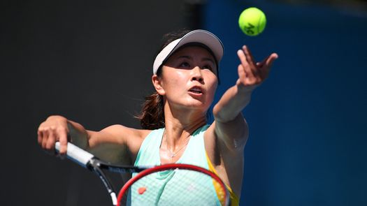 La estrella del tenis chino Peng Shuai﻿.