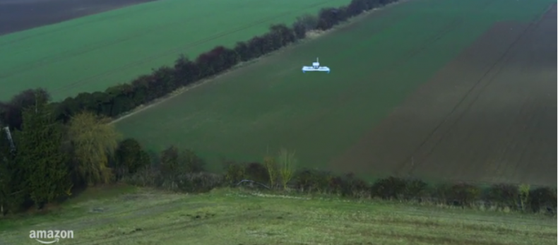 Amazon realiza su primer envío con un drone