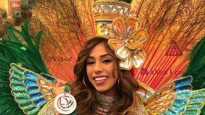 Diana Lemos obtiene segundo lugar en traje de fantasía en el Miss Earth