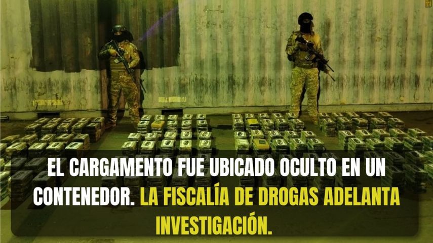 Autoridades decomisan 600 paquetes de droga en un puerto