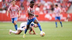 El Puma José Luis Rodríguez fue titular con el Gijón.