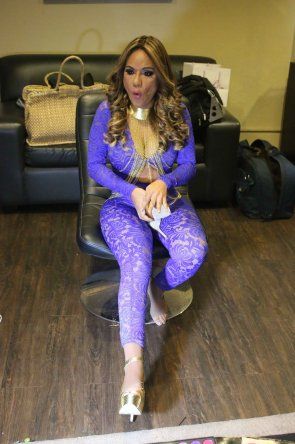 En el camerino con los Sandoval