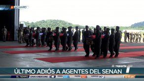 Realizan funeral de Estado para despedir a tres agentes del Senan