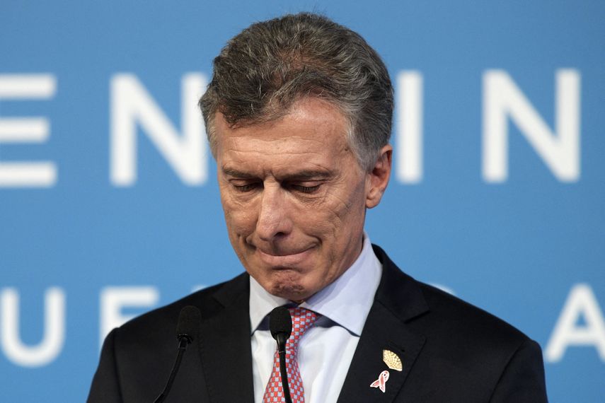 El expresidente argentino Mauricio Macri﻿.