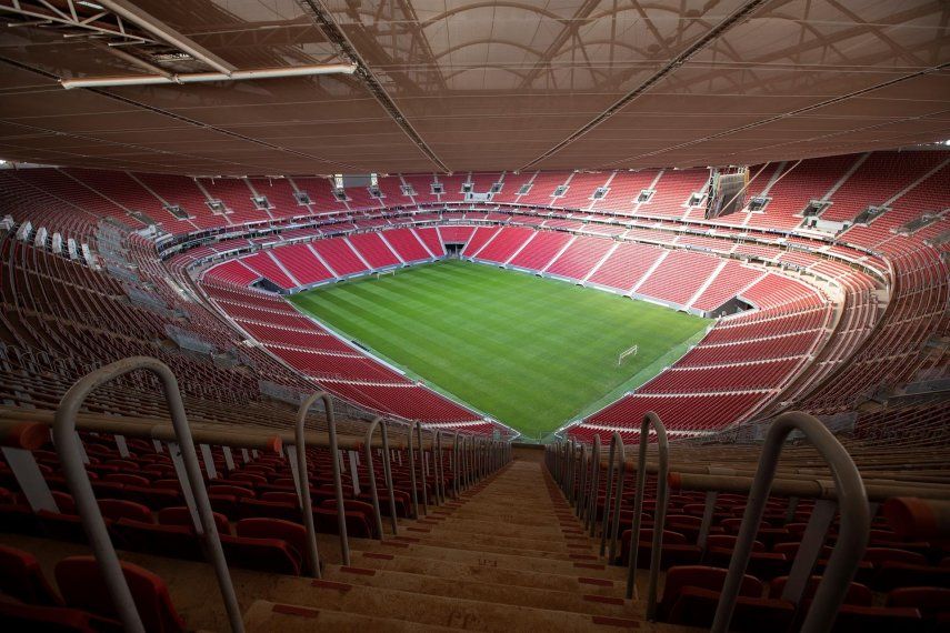 Vista interna del estadio Mané Garrincha