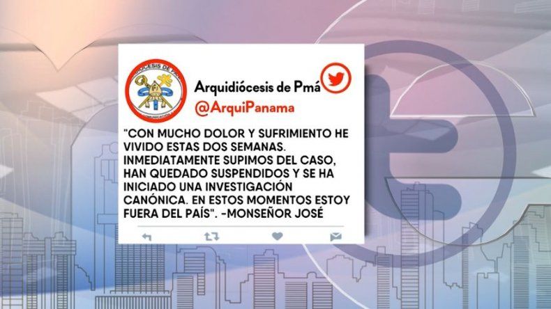 Arquidiócesis de Panamá informa sobre separación de tres sacerdotes por conductas inapropiadas