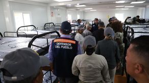 El defensor Eduardo Leblanc participó recientemente en la inauguración de la nueva estación de Recepción de Migrantes en San Vicente a cargo del Servicio Nacional de Migración el cual consta de instalaciones modulares con aproximadamente 540 dormitorios.