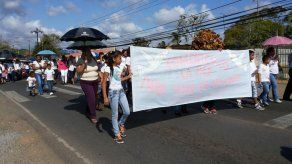 Marchan por la paz en La Chorrera