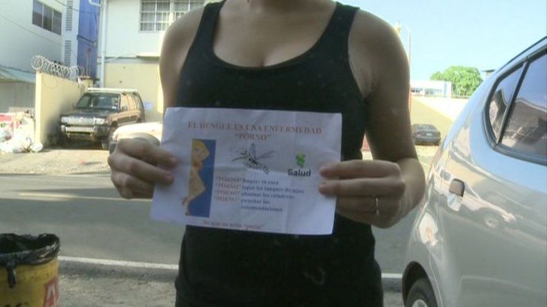 Realizan volanteo El dengue es una enfermedad porno