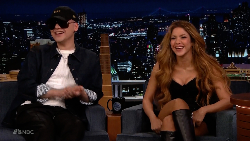 Shakira y Bizarrap en&nbsp;The Tonight Show﻿