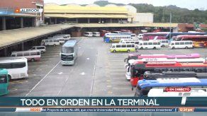 Usuarios de la Terminal de Albrook se vieron afectados por paro de transportistas